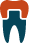 Tooth with dental crown icon