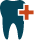 Tooth with emergency medical cross icon